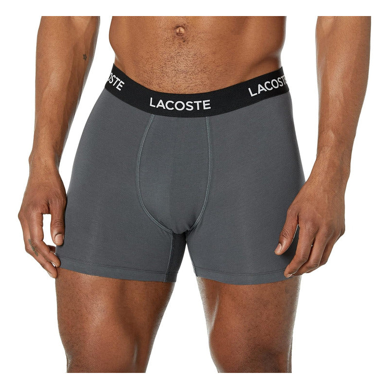 Boxer  Lacoste Paq 5 Font Algodon Caballero  6h6521-51xb4