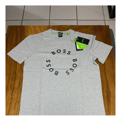 Playera Boss Gris Logos En Circulo Original 50488831
