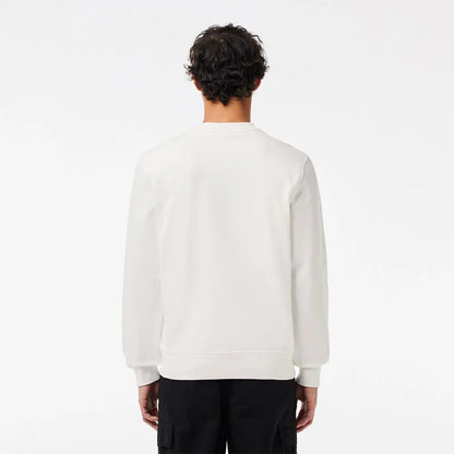 Sudadera Lacoste Blanco Azul Algodón Premium Sh7420