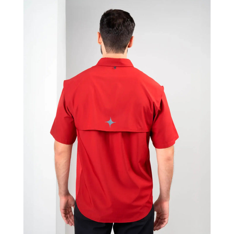 Camisa Maja Manga Corta Camisa Outdoor Equipo Maja® Rojo