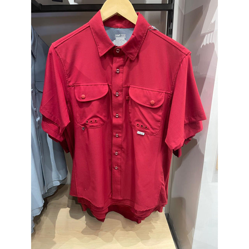 Camisa Maja Manga Corta Camisa Outdoor Equipo Maja® Rojo