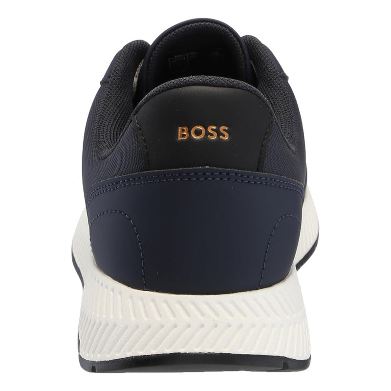 Tenis Hugo Boss Casuales Marino Mix Low Top  505231800
