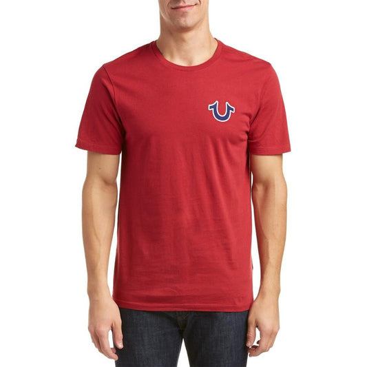 Playera True Religion Rojo Logo Rojo Animado Trasero True