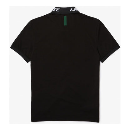 Playera Lacoste Polo Letras En Cuello Lacoste Neg Ph9642-20
