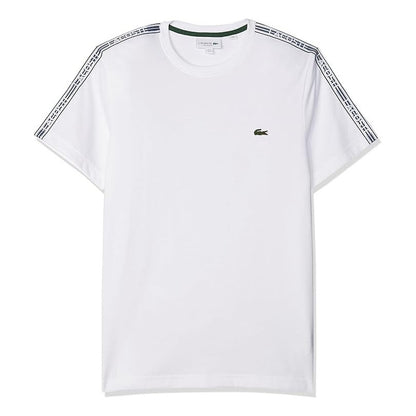Playera Lacoste Corta Blanco Diseño Hombros Mod Th5071-51001