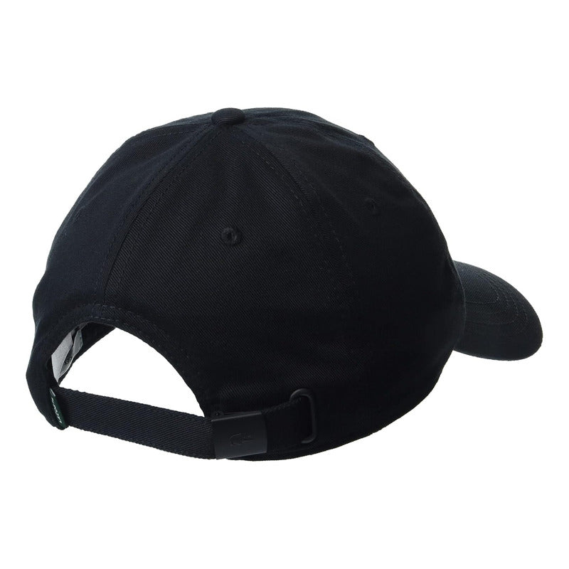Gorra Lacoste De Sarga De Algodón Negro Casual Mod Rk0491-51