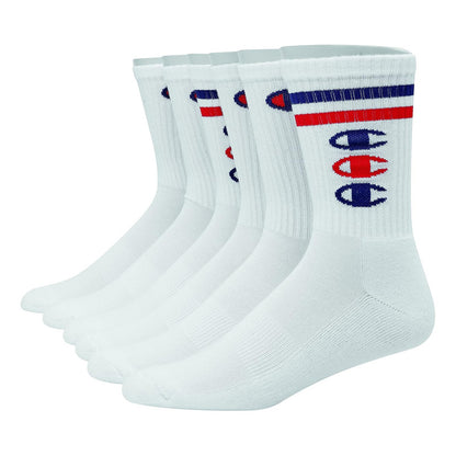 Calcetas Champion Largo 6 Paq White/grey/black Ch170