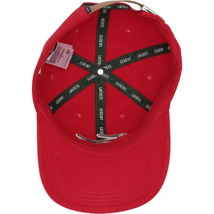 Gorra Lacoste  Men's Big Croc Twill Adjustable Red Rk4711-51