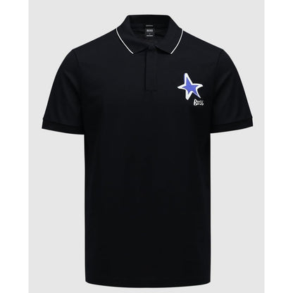 Camisa Hugo Boss Mens Parlay 97 Polo Regular Black 50443722