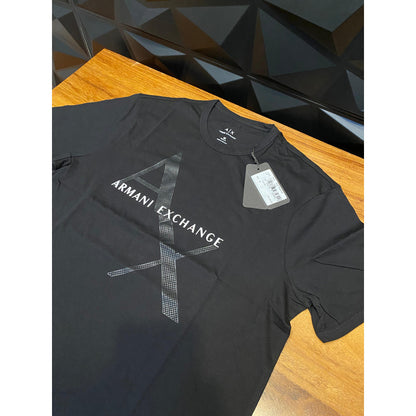 Playera Armani Negro Logo A|x Central 8nzt76 Z8h4z