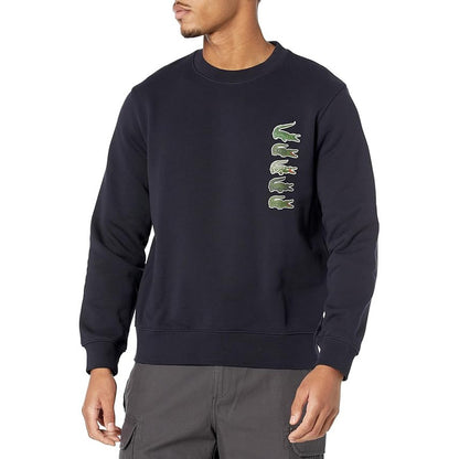Sudadera Lacoste De Cocodrilo Cuello Redondo Hombre Marino