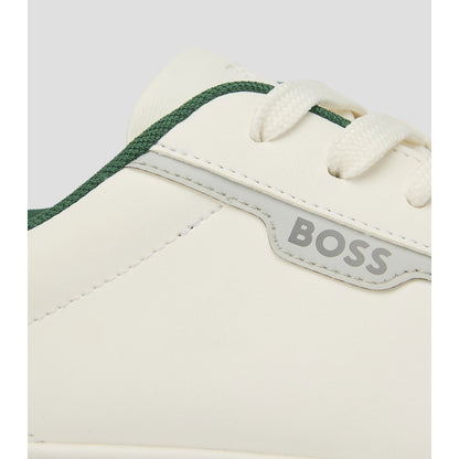 Tenis Boss Rhys Cupsole Blanco Verde Hombre