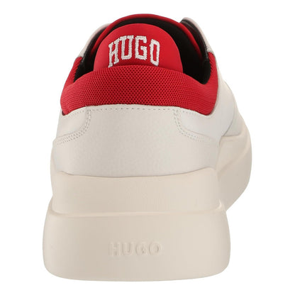 Tenis Boss Blake Cupsole Smooth Para Hombre Blanco Rojo