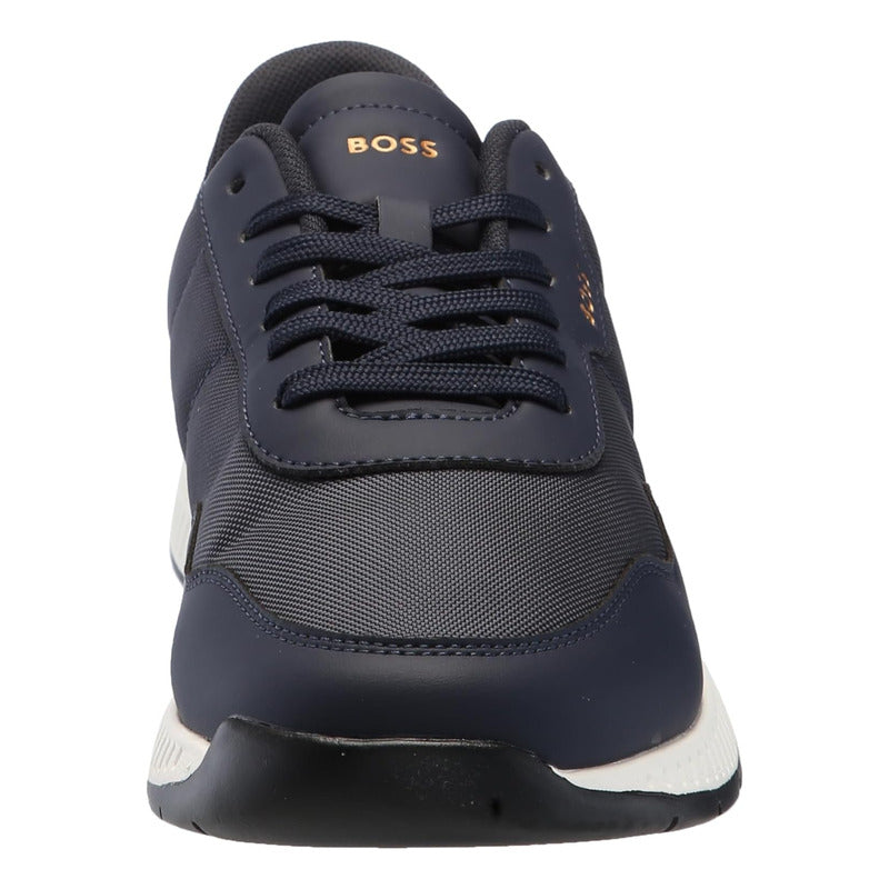 Tenis Hugo Boss Casuales Marino Mix Low Top  505231800