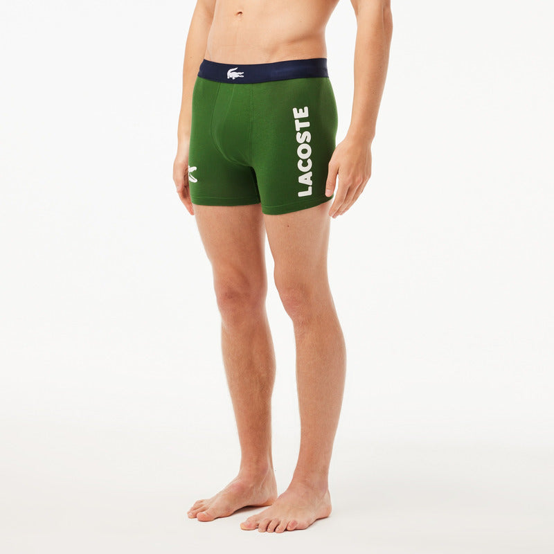 Boxer Lacoste Elásticos Paq 3 Colores 6h9844-51 Full Rapido