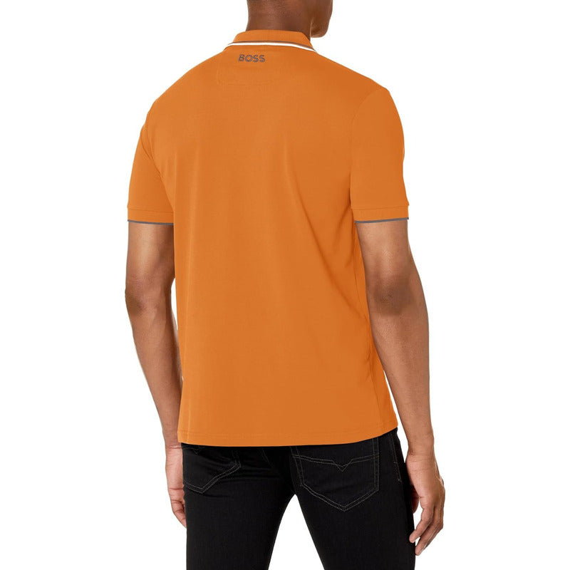 Camisa Hugo Boss Polo Casual Paddy Pro Hombre Miel Str73n