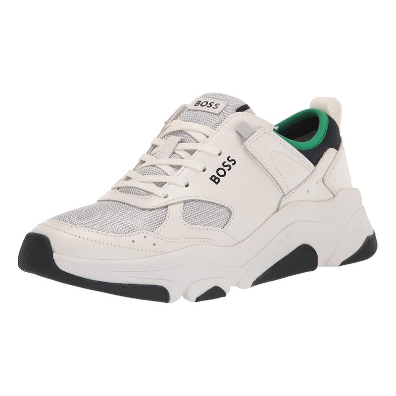 Tenis Boss  Men's Running Style Soft Blanco B0ctxph75k